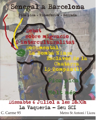 Cartell 'Apropem-nos: Senegal a Barcelona'