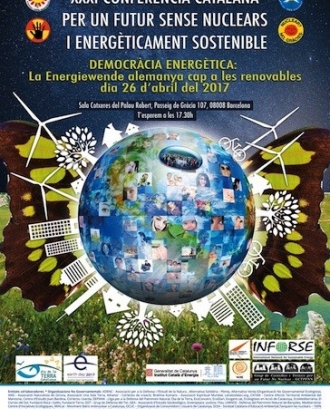 Cartell de la XXXI Conferència Catalana per un Futur Sense Nuclears  i Energèticament Sostenible (imatge: energiasostenible.org)