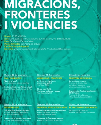 Curs de Conflictologia: Migracions, fronteres i violències