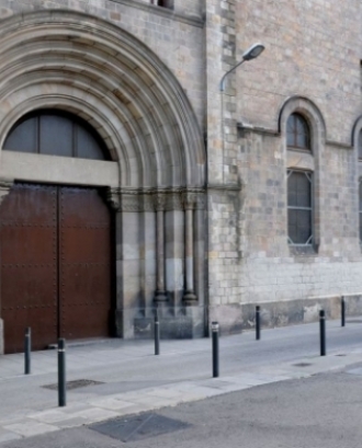 Portalada de l'església de Santa Maria de Montalegre. Font: Antonio Lajusticia Bueno