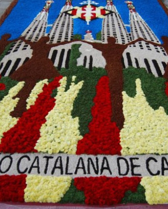 Catifa de flors de la Federació Catalana de Catifaires