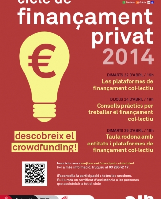 Cartell del Cicle de finançament privat 2014 del CRAJ