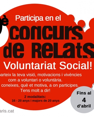 9è Concurs de Relats de Voluntariat Social