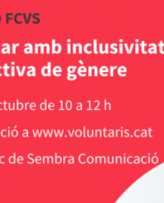 La Federació Catalana de Voluntariat Social (FCVS), a dins de l'eix de formacions sobre comunicació, dedica una sessió a la comunicació inclusiva. Font: FCVS