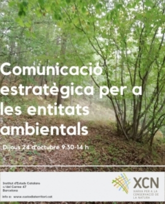 La Xarxa per la Conservació de la Natura organitza una jornada dedicada a la comunicació estratègica de les entitats ambientals 