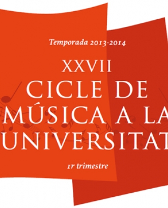 Cartell Cicle de Música a la Universitat 2013 - 2014 (Font: UB)