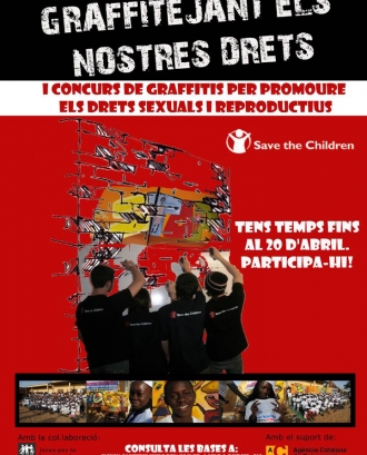 Cartell Graffitejant els nostres drets des de Senegal a Catalunya
