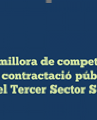 Programa de millora de competències en contractació Pública per a entitats del Tercer Sector Social. Font: La Confederació