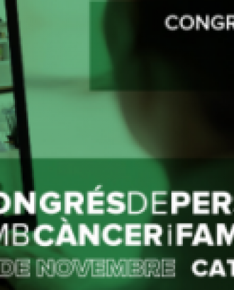 Cartell del 1r Congrés de Persones amb Càncer i Familiars. Font: AECC Catalunya contra el Càncer