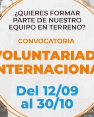 Convocatòria oberta pel voluntariat internacional d'IAP a Colòmbia. Font: Associació Acció Internacional per la Pau – IAP Catalunya