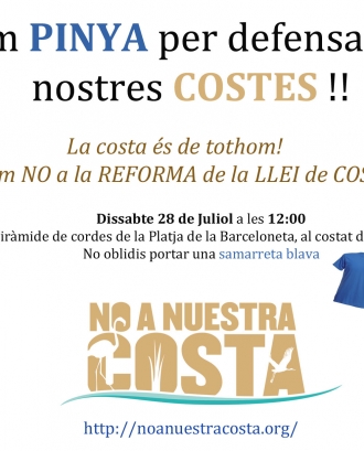 Dissabte 28 Juliol : Dia d’Acció Global contra la Reforma de la Llei de Costes