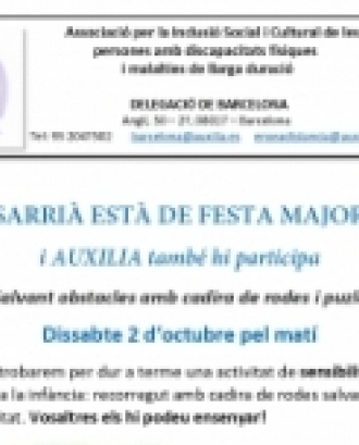Auxilia. Festa Major de Sarrià. Dissabte 2 d'octubre
