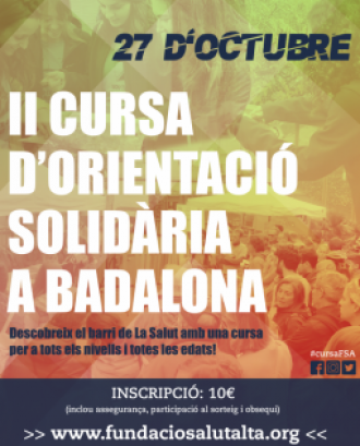 La cursa solidària se celebrarà al barri de La Salut, a Badalona. Font: Fundació Salut Alta