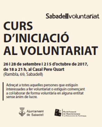 Curs d'Iniciació al Voluntariat