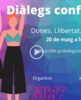 Cartell 'Diàlegs confinats: Dones, llibertat, renda bàsica'