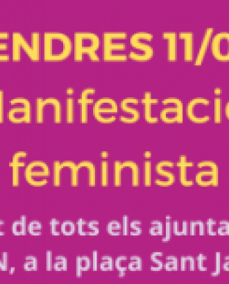 Cartell de la convocatòria de Novembre Feminista