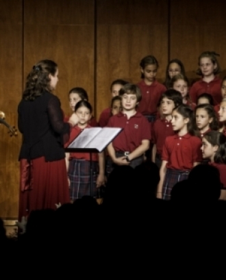 Cor infantil a la V edició del concert, l'any 2018. Font: Fundació Paliaclínic