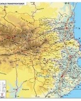 Mapa de l'Espai Català Transfronterer
