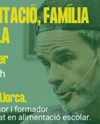 Conferència en línia 'Alimentació, família i escola', amb Juan Llorca. Font: Fundesplai.