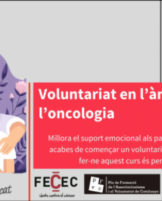Curs sobre voluntariat en l'àmbit de l'atenció a malalts oncològics.