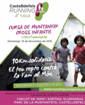 Imatge cartell publicitari II Cursa per muntanya contra la fam al món