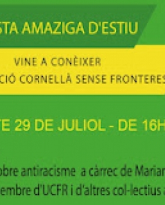 Fragment del cartell oficial de la Festa Amaziga d'estiu. Font: Associació Cornellà Sense Fronteres
