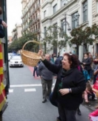Imatge de la celebració de la festa de Sant Medir al barri de la Bonanova de Barcelona. Font: Ajuntament de Barcelona.