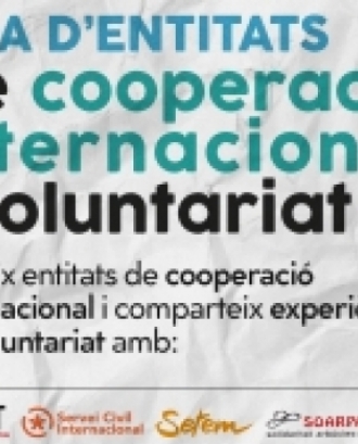 Fragment del cartell oficial de la quarta Fira d'Entitats de Cooperació Internacional i Voluntariat. Font: SCI