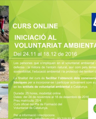 Curs online d'Iniciació al Voluntariat Ambiental (imatge: xvac.cat)