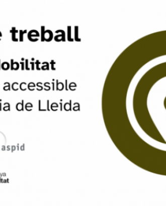 Grup de treball  pel Dret a la Mobilitat Sostenible i Accessible 2024. logo ecom logo aspid logo generalitat