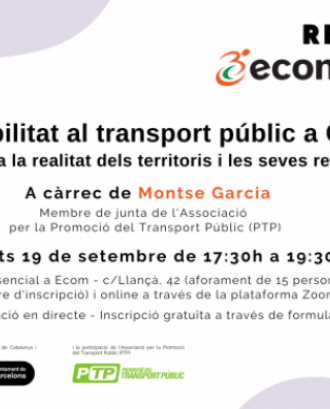 Webinar 'Accessibilitat al transport públic a Catalunya. De la teoria a la realitat dels territoris i les seves reivindicacions'