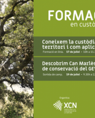 Cartell de la formació en custòdia del territori de la Xarxa de la Conservació de la Natura