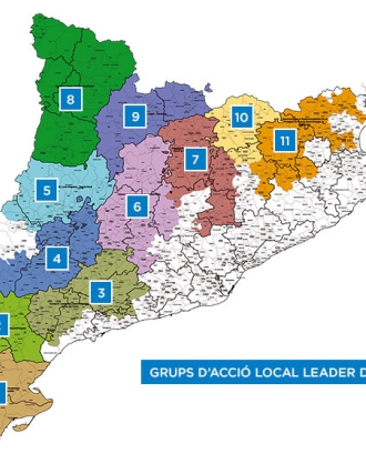 Grups d’Acció Local (GAL) LEADER de Catalunya. Font: www.leader.cat