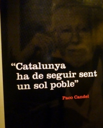 Un dels panells de l'exposició al Museu d'Història de Catalunya on s'hi reflecteix el desig fet realitat de Candel.  Font: 