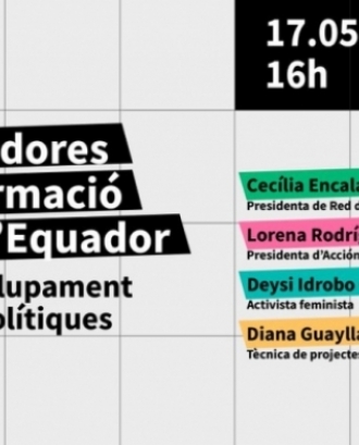 Taula rodona: 'Dones emprenedores i transformació social a l’Equador'