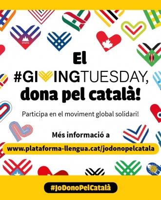 El #GivingTuesday és un moviment global que vol incentivar les bones accions de les persones. Font: Giving Tuesday Cat.