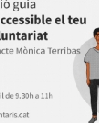 La Federació Catalana de Voluntariat Social presenta una guia de voluntariat inclusiu.