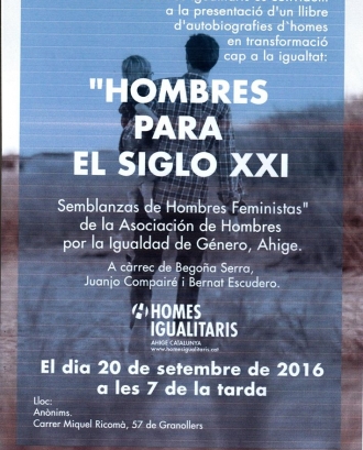 Presentació del llibre de biogràfies d'homes feministes a Granollers (imatge: Ahige)