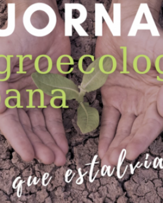 Cartell oficial de la Tercera Jornada d’Agroecologia Urbana: 'L’hort que estalvia aigua'. Font: Fundació Els 3 Turons
