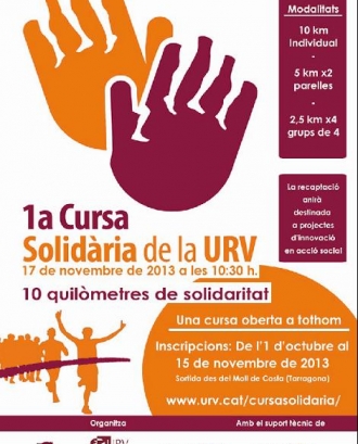 Cartell I Cursa Solidària URV (Font: URV Solidària)