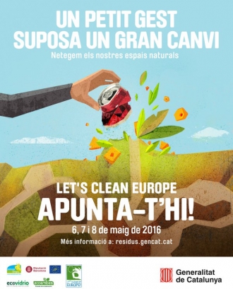 Entre el 6 i el 8 de maig es celebra el Let's Clean Up a Catalunya (imatge: ewwr.eu)