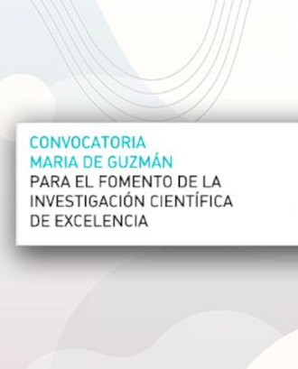 Cartell dels Ajuts María de Guzmán. Font: Fundación Española para la Ciencia y la Tecnología