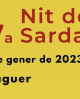 Fragment del cartell oficial de la 'Nit de la Sardana'. Font: Federació Sardanista de les Comarques de Lleida