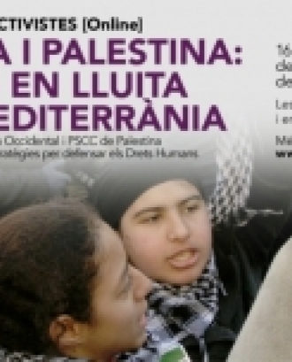 El cicle d’enguany abordarà les lluites del Sàhara Occidental i Palestina amb activistes de NOVA Sàhara i PSCC de Palestina. Font: SCI.