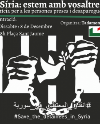 L'objectiu és reclamar justícia per a totes les persones preses i desaparegudes a les presons de Síria. Font: Tadamon.