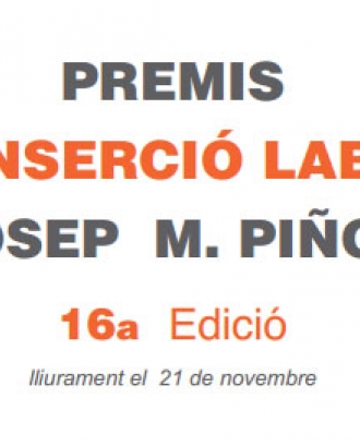 Premis a la Inserció Laboral Josep M. Piñol 2013