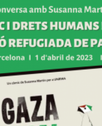 Fragment del cartell oficial de 'Gaza Amal. Còmic i drets humans de la població refugiada de Palestina'. Font: UNRWA Catalunya