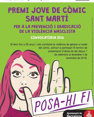 II Premi Jove de Còmic Sant Martí per a la prevenció i eradicació de la violència masclista