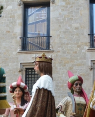 Alguns dels gegants participants de la històrica processó de Corpus Christi. Font: Ajuntament de Barcelona