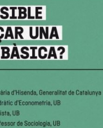 La jornada 'És possible finançar una renda bàsica?' es farà el 17 de gener a les 16 h a Barcelona. Font: Col·legi d'Economistes de Catalunya